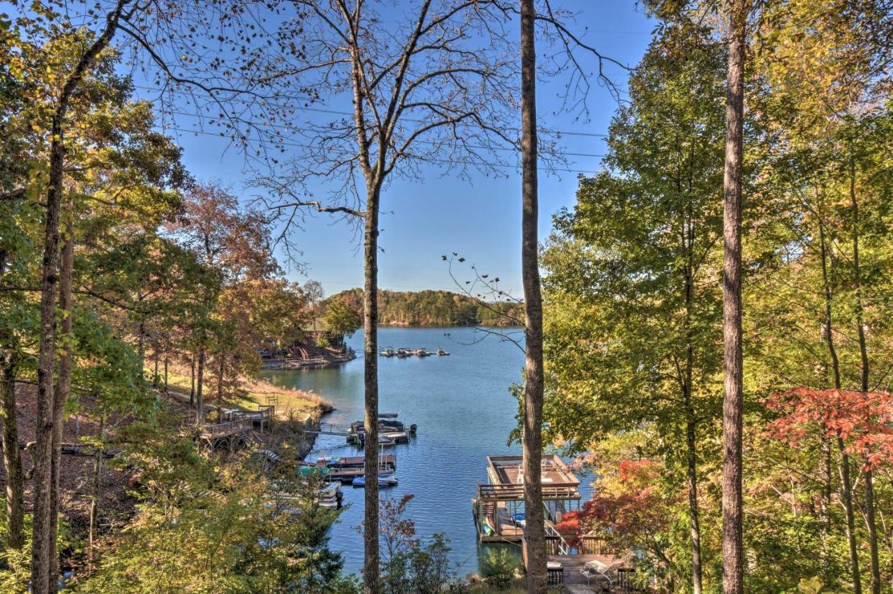 Lake Keowee Escape With Dock, Deck And Lake Access! Six Mile Eksteriør billede